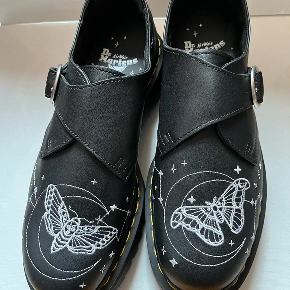DR. MARTENS Monk Celestial Moth Platform Shoes Unisex Size Men 10/Woman 11 - Picture 7 of 11